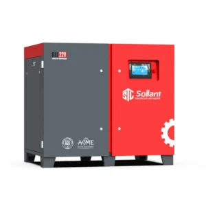 Compressor de Ar de Parafuso 22kW - Sollant - Visão frontal